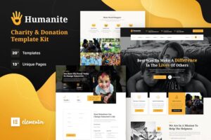 Humanite ? Charity & Donation Elementor Template Kit
