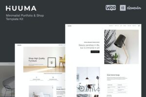 Huuma - Minimal Shop Elementor Template Kit