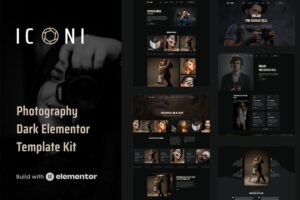 Iconi - Photography & Portfolio Elementor Template Kit