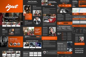 iGUE - Podcaster Elementor Template Kit