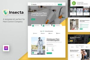 Insecta ? Pest Control & Disinfection Elementor Template Kit