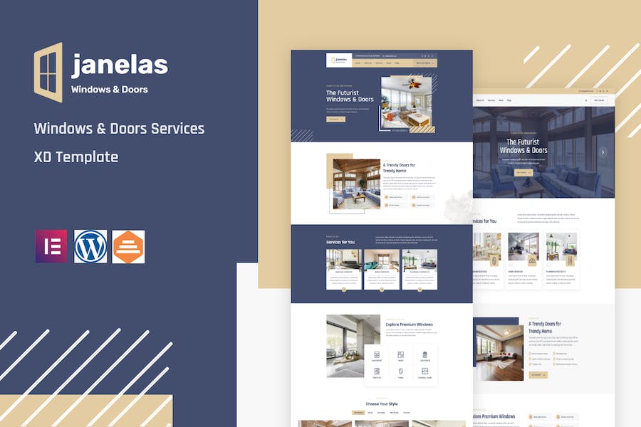 Janelas ? Windows & Doors Services Elementor Template Kit