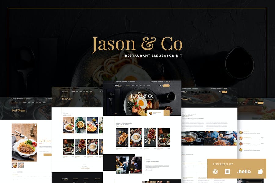 Jason & Co - Restaurant & Cafe Elementor Template Kit