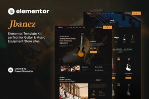 Jbanez ? Guitar & Music Equipment Store Elementor Template Kit