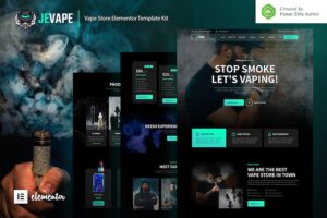 Jevape ? Vape Store Elementor Template Kit