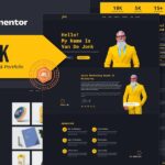 Jonk - Resume CV & Portfolio Elementor Template Kit