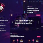 Junio - E-Sport Gaming Events & Streamer Elementor Template Kit