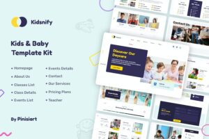 Kidsnify - Kindergarten & Preschool Elementor Template Kit