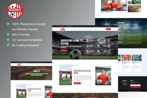KitSoccer - Football Team & Sports Elementor Template Kit