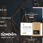 Kodelaw - Lawyer Attorney Elementor Template Kit