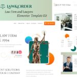 Law & Order - Law Firm & Lawyers Elementor Template Kit