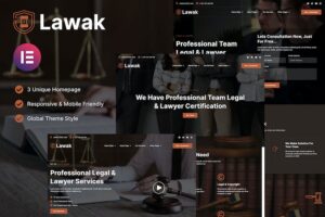 Lawak - Legal & Lawyer Services Elementor Template Kit