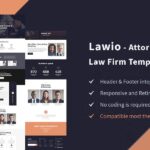 Lawio - Attorney Law Firm Elementor Template Kit