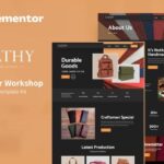 Leathy - Leather Workshop Elementor Template Kit