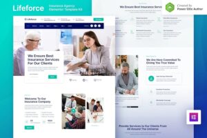 Lifeforce ? Insurance Agency Elementor Template Kit