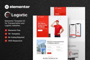 Logixtic ? Transportation & Logistic Elementor Template Kit