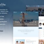 Malibu – Beach Club & Lounge Bar Elementor Template Kit