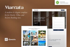 Marriata ? Hotel & Resort Elementor Template Kit