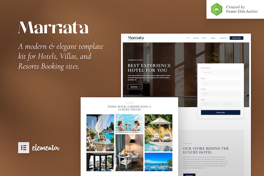 Marriata ? Hotel & Resort Elementor Template Kit