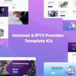 MaxiNet - Internet & IPTV Provider Elementor Template Kit