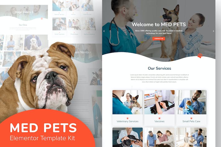 Med Pets - Veterinarian Elementor Template Kit