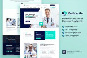 MedicaLife ? Health Care & Medical Elementor Template Kit
