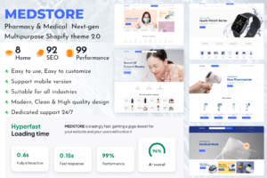 Medstore - Next-gen Multipurpose Shopify theme 2.0