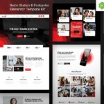 MegaFM ? Radio Station & Podcaster Elementor Template Kit