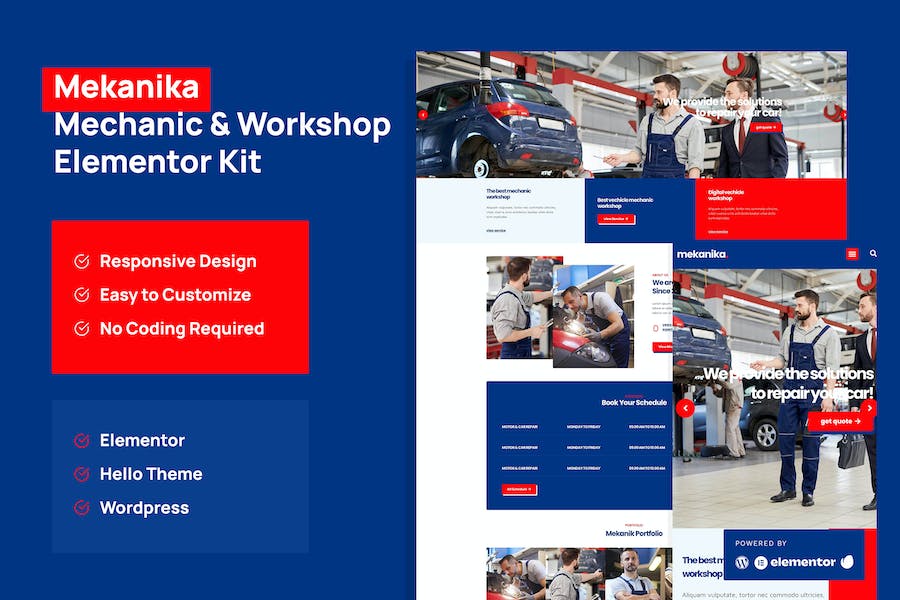 Mekanika - Mechanic and Workshop Company Template Kit