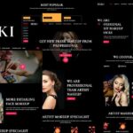 Meki - Artist Makeup Business Services Elementor Template Kit