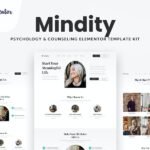 Mindity - Psychologist Teraphist Elementor Template Kit