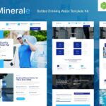 Minerale ? Bottled Drinking Water Elementor Template Kit