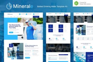 Minerale ? Bottled Drinking Water Elementor Template Kit