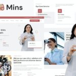 Mins - Eye Care Clinic Services Elementor Template Kit