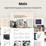 Moiz - Digital Marketing Agency Elementor Template Kit