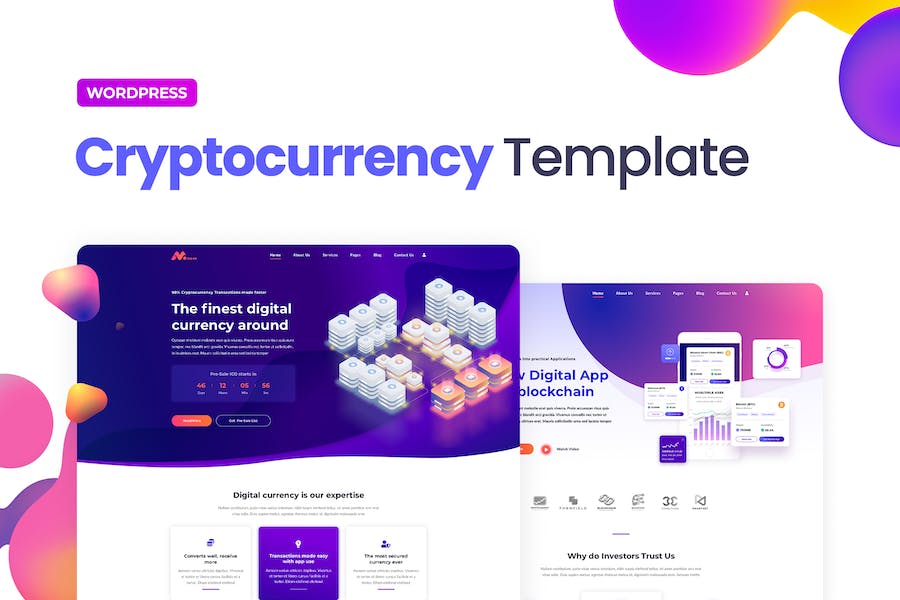 Moneer ? Cryptocurrency Elementor Template Kit