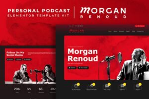 Morgan Renoud - Personal Podcast Elementor Template Kit