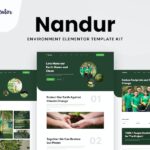 Nandur - Enviromental Elementor Template Kit