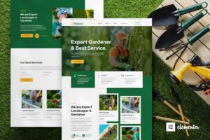 Naturn ? Landscape & Gardening Elementor Template Kit
