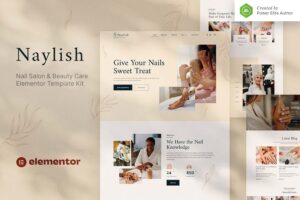 Naylish ? Nail Salon & Beauty Care Elementor Template Kit