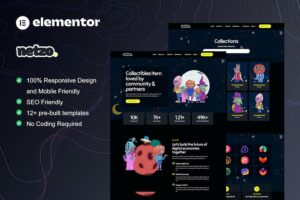 Netzo - NFT Portfolio Elementor Template Kit