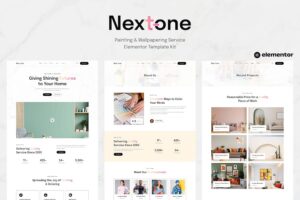 Nextone - Painting & Wallpapering Service Elementor Template Kit