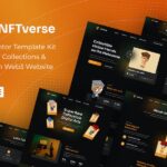 NFTverse | Futuristic NFT Portfolio Elementor Template Kit