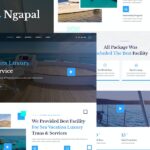 Ngapal - Sea Luxury Yatch Vacation Services Elementor Template Kit