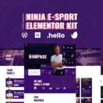 Ninja - Esports & Gaming Elementor Template Kit