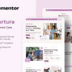 Nurtura - Modern Senior Care Elementor Template Kit