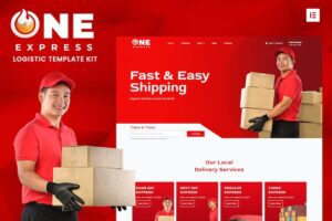 One Express - Logistics & Shipping Elementor Template Kit
