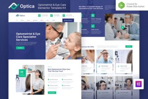 Optica ? Optometrist & Eye Care Elementor Template Kit