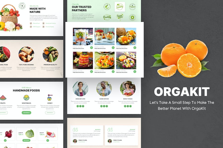 OrgaKit - Organic Farm Elementor Template Kit