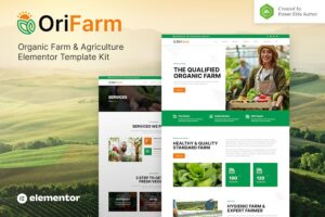 OriFarm ? Organic Farm & Agriculture Elementor Template Kit